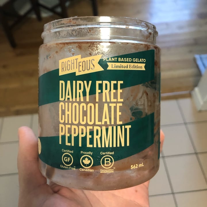 review photo of Righteous Dairy Free Chocolate Peppermint shared by @adamame on 09 Nov 2022 - review
