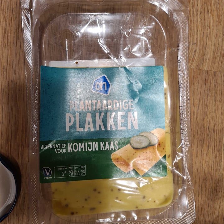 photo of Albert Heijn Plantaardige plakken komijn kaas shared by @robinvandijk on  22 Oct 2022 - review