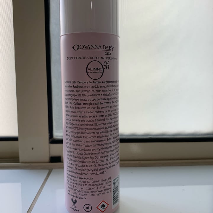 review photo of Giovanna baby Desodorante Classic shared by @alenolasco on 29 May 2022 - review
