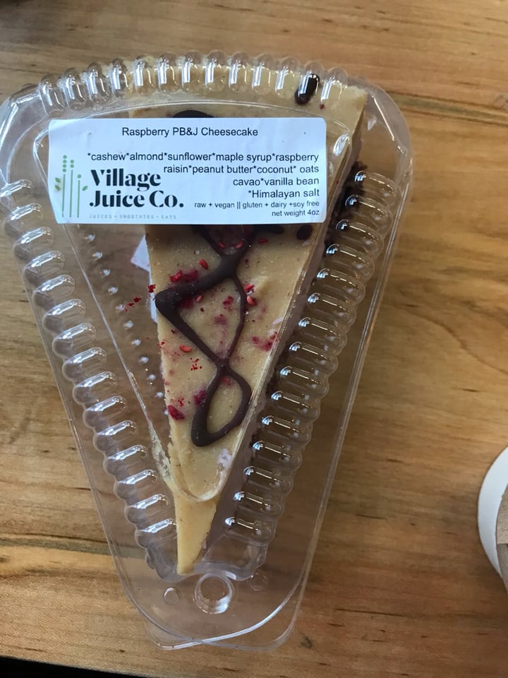 review photo of Village Juice Co. - Stratford Raspberry PB&J Cheesecake shared by @mackimo on 08 Feb 2020 - review