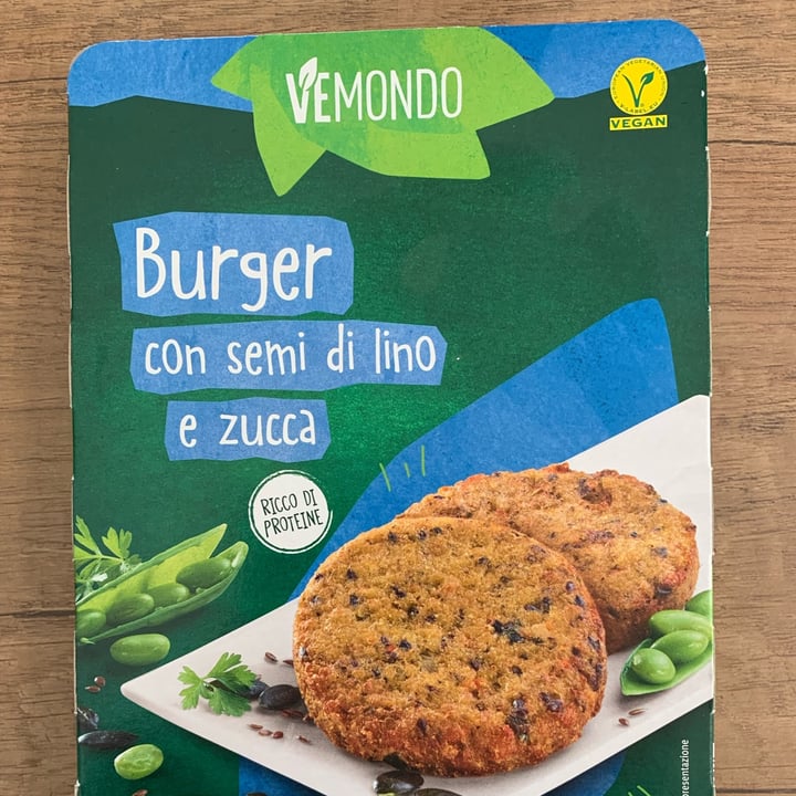photo of Vemondo burger Semi Di Lino E Zucca shared by @fsonia on  04 Apr 2022 - review