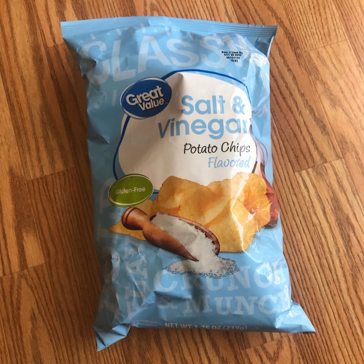 photo of Great Value  Salt & Vinegar Potato Chips shared by @megplant on  01 Sep 2020 - review