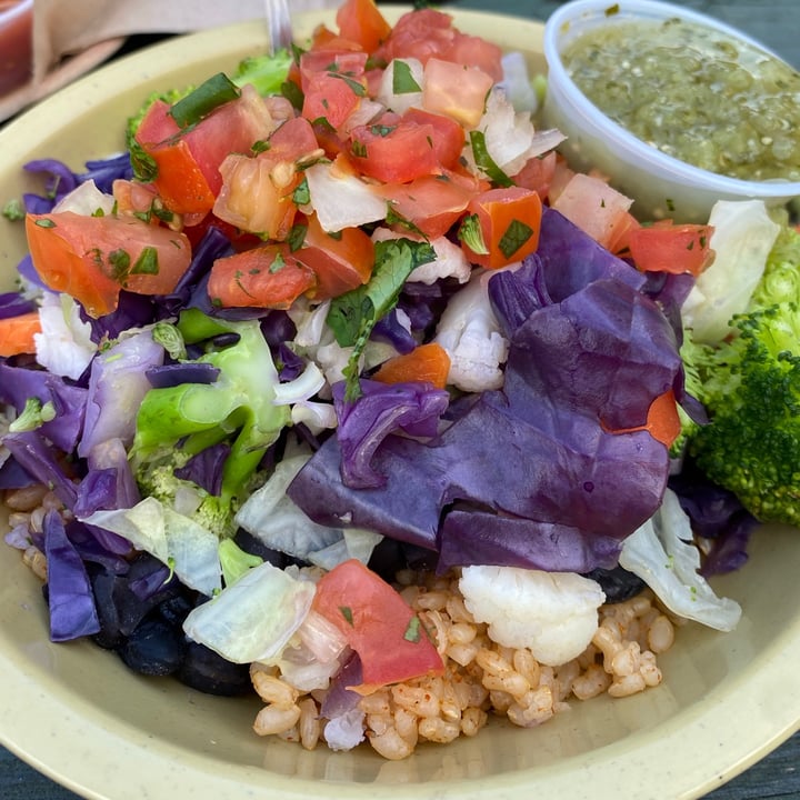 photo of Laughing Planet Cafe Steamed Veggies, Rice and Beans Bowl shared by @kristyahimsa on  11 Apr 2021 - review
