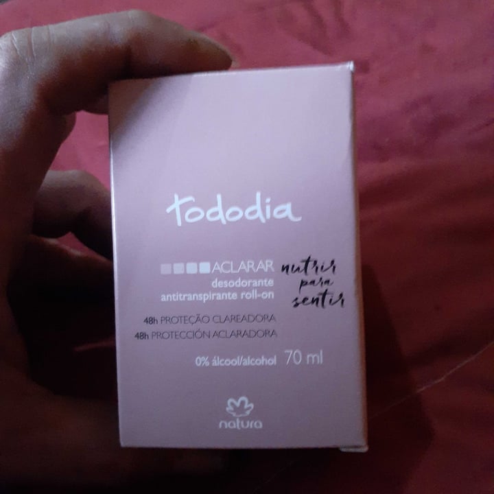 photo of Natura Desodorante Antitranspirante Tododia Roll-On shared by @veganoradical on  05 Aug 2021 - review