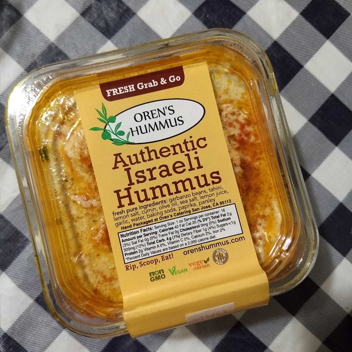 photo of Oren's Hummus Shop Classic hummus shared by @pinpanpot on  01 Nov 2020 - review