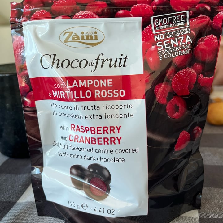 review photo of Zàini Choco and fruit mirtilli e lamponi shared by @allegranosaraceno on 03 Oct 2022 - review