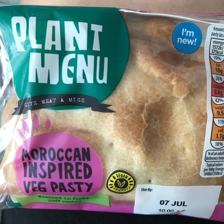 photo of Plant Menu Moroccan Inspired Veg Pasty shared by @angelame on  06 Oct 2021 - review