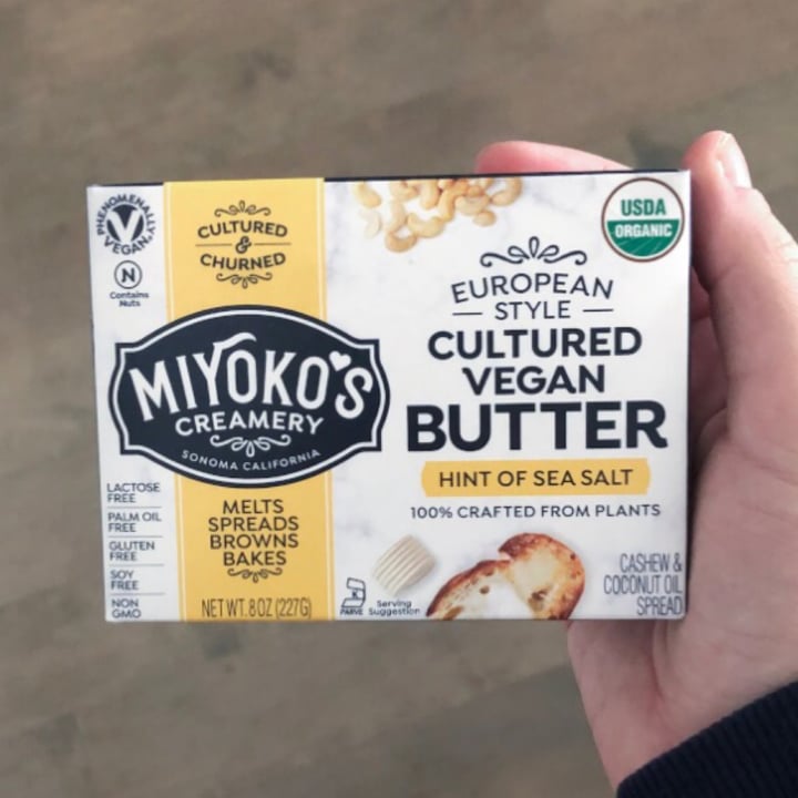 review photo of Miyoko's Creamery European Style Cultured Vegan Butter Hint of Sea Salt shared by @noelleee on 20 Feb 2021 - review