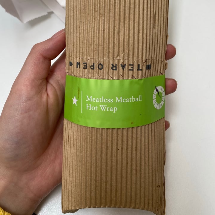 photo of Pret A Manger Meatless meatball hot wrap shared by @veganmiranda on  14 Jul 2021 - review