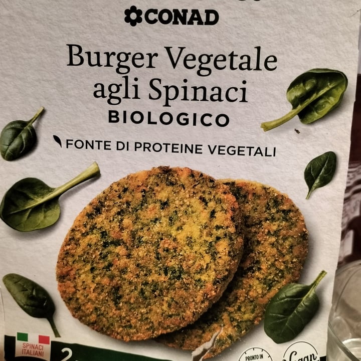 photo of Verso Natura Conad Veg Burger vegetale agli spinaci biologico shared by @cristinannibale on  11 Sep 2022 - review