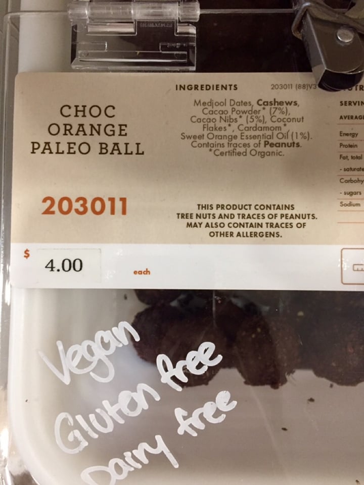 photo of The Source Bulk Foods Singapore Choc Orange Paleo Ball shared by @judyc on  27 Nov 2019 - review
