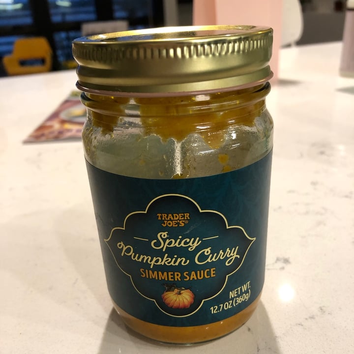 photo of Trader Joe's Spicy Pumpkin Curry Simmer Sauce shared by @sadarice on  07 Oct 2020 - review
