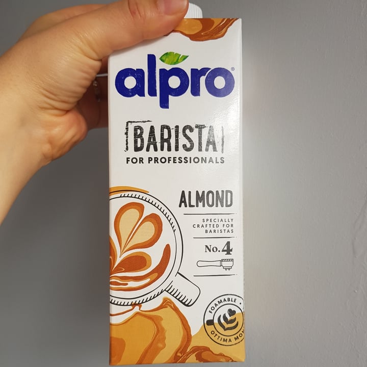 photo of Alpro Almond milk barista shared by @vegancybele on  31 Oct 2020 - review