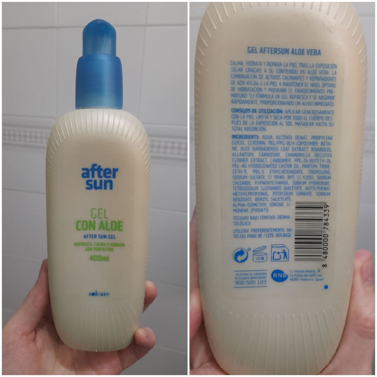 Solcare After sun Gel con Aloe Reviews abillion