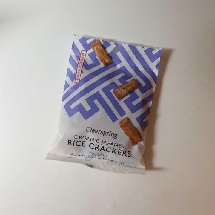 photo of Clearspring Organic Japanese Rice Crackers Tamari  shared by @cytan21 on  08 Nov 2022 - review