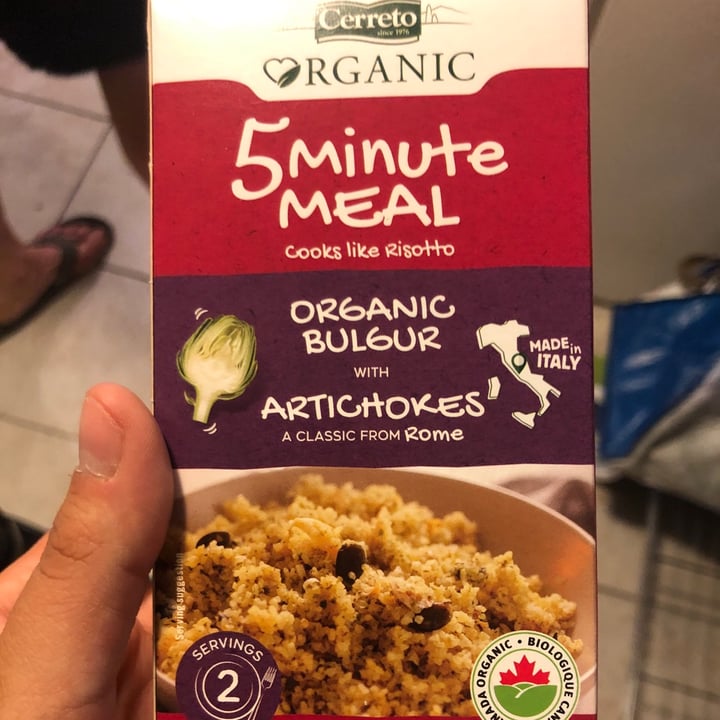 photo of Cerreto Organic bulgur with artichokes shared by @veggiemermaid on  24 Jun 2021 - review
