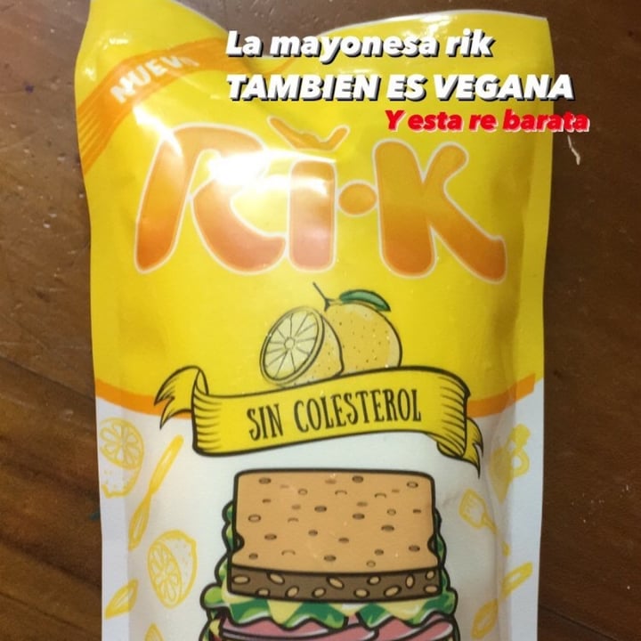 review photo of Ri-k Mayonesa Vegana Sin Colesterol shared by @sashyeta on 15 Dec 2020 - review