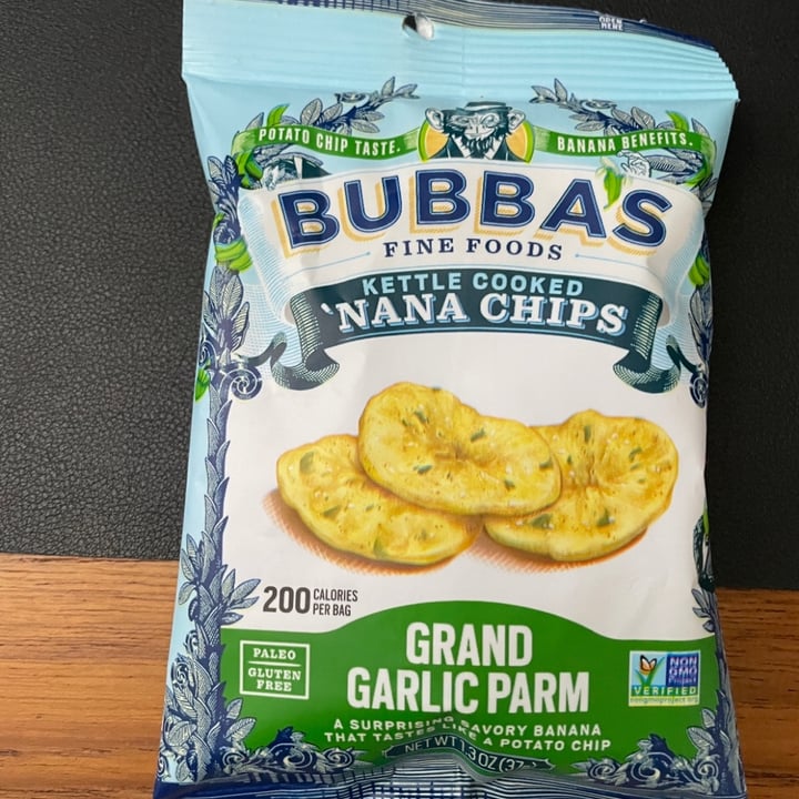 photo of Bubba's Fine Foods Grand Garlic Parm 'Nana Chips shared by @s10bee on  29 Apr 2021 - review