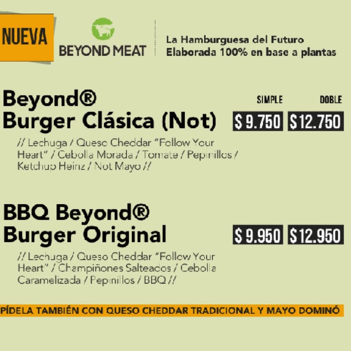 review photo of Dominó BBQ Beyond Burger Original shared by @dprieto on 08 Dec 2022 - review