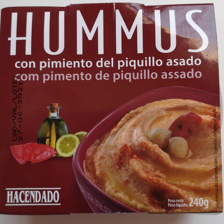 photo of Hacendado Hummus con Pimiento del Piquillo Asado shared by @danna503 on  10 Jun 2021 - review