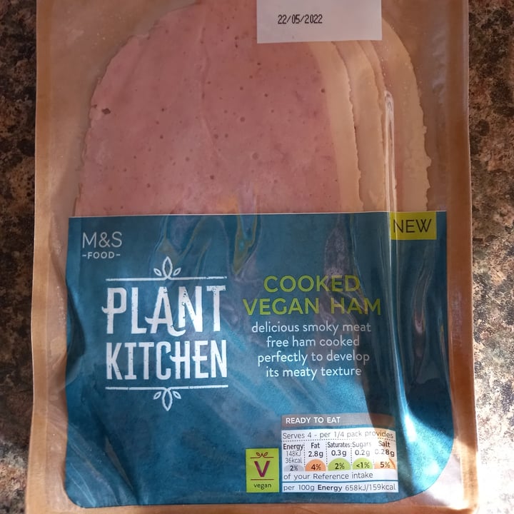 photo of Plant Kitchen (M&S) cooked Vegan ham shared by @marivezza on  05 May 2022 - review