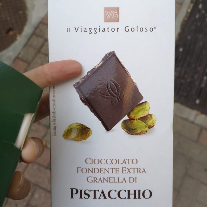 photo of Il Viaggiator Goloso Cioccolato fondente extra granella di pistacchio shared by @lacapracampa on  20 Oct 2022 - review
