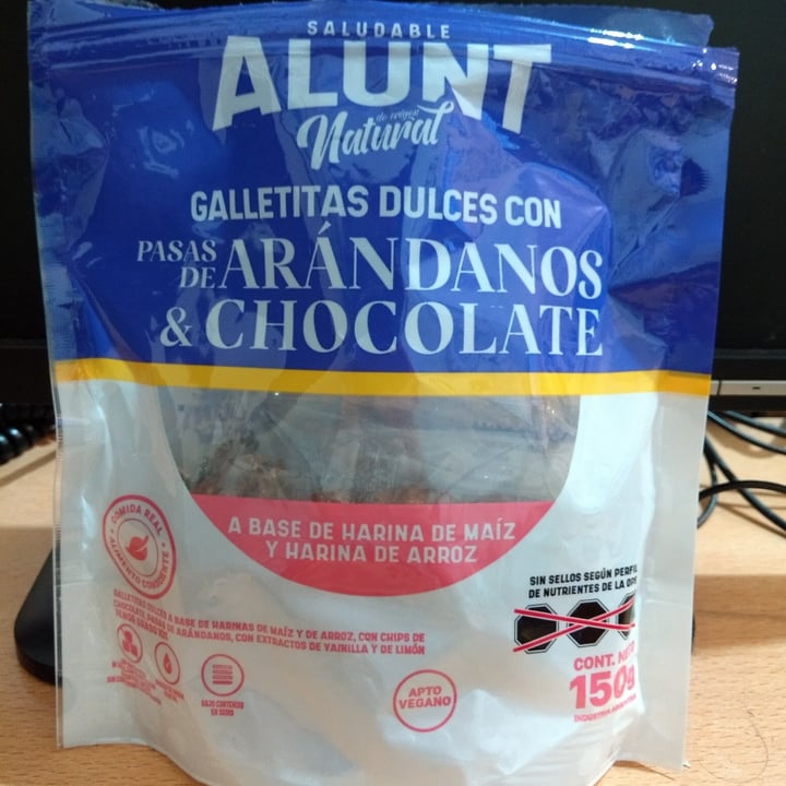 photo of Alunt Natural Alunt Natural Galletitas Dulces Con Pasas De Arándanos Y Chocolate shared by @nehuesalva on  03 Jun 2022 - review