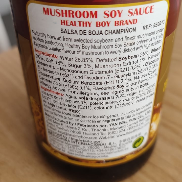 photo of Healthy Boy Brand Mushroom vegetarian sauce shared by @pickyrabbit on  05 Jun 2022 - review