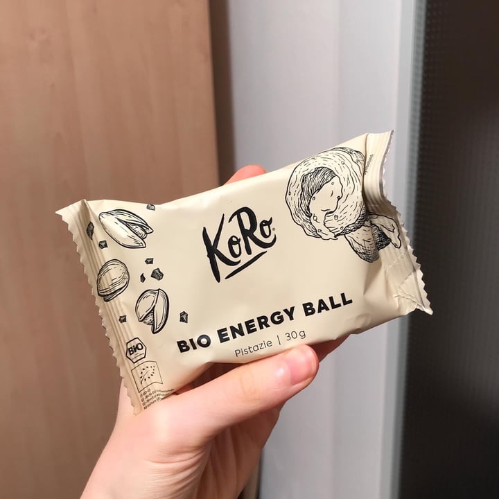 photo of Koro Bio Energy ball Pistazie shared by @addictedtopeas on  21 Jan 2022 - review