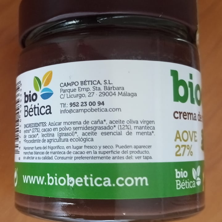 photo of Biobetica Crema De Cacao Y Menta shared by @titoherbito on  12 Oct 2022 - review