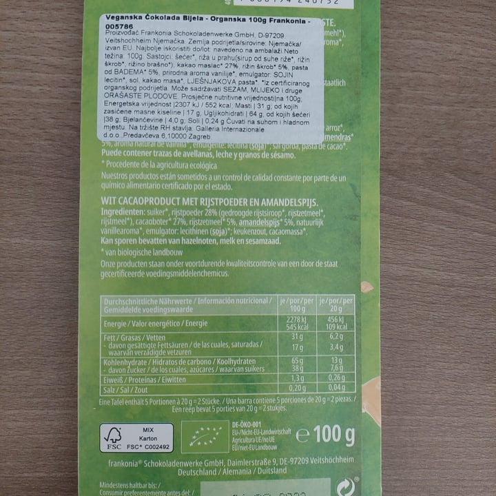 photo of Frankonia Chocolat Blonde Vegan shared by @boo3 on  11 Jun 2022 - review