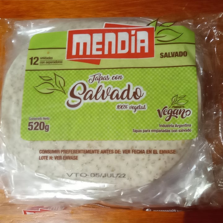 review photo of Mendia Tapas Para Empanadas Integral shared by @amorvegetal on 25 Jun 2022 - review