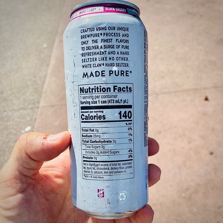 photo of White Claw Black Cherry Hard Seltzer shared by @leevardy on  12 May 2022 - review
