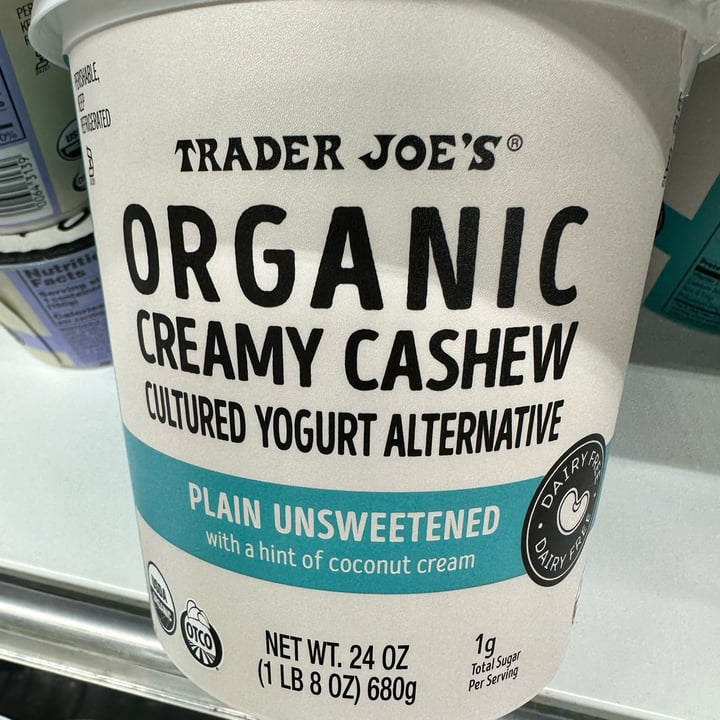 photo of Trader Joe's Organic creamy cashew yogurt unsweetened shared by @rhita on  11 Dec 2022 - review