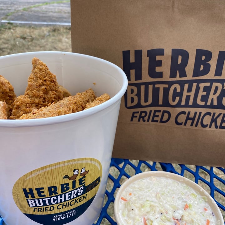 photo of Herbie Butcher's Fried Chicken Large Fried chicken bucket shared by @theveganmary on  10 Aug 2021 - review