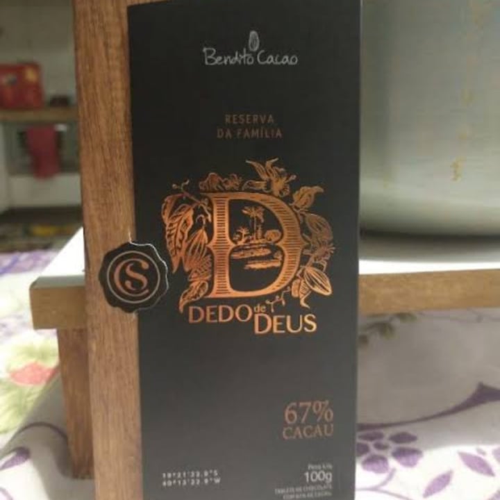 photo of Bendito Cacao Chocolate amargo vegano shared by @melissamarques on  14 Oct 2021 - review