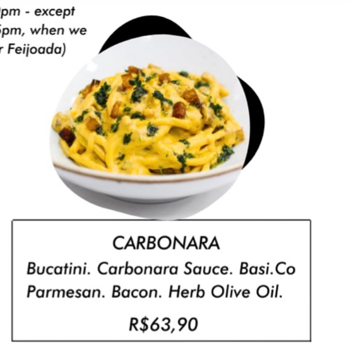 photo of Green Kitchen - Delivery e Takeaway (Retirada) Macarrão a Carbonara shared by @lecosta on  06 Oct 2021 - review