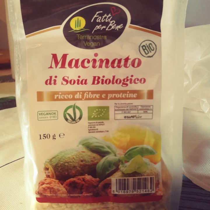 photo of Fatti per Bene Macinato Di Soia Biologico shared by @tatcheria on  08 Apr 2021 - review