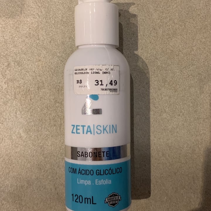 photo of Zeta skin sabonete facial Com Ácido Glicólico shared by @brunacamposgon on  11 Dec 2022 - review