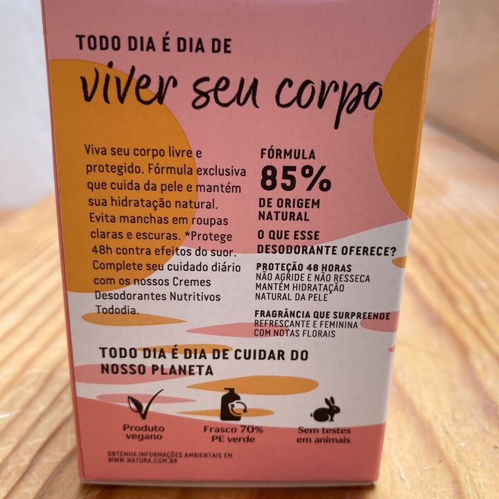 photo of Natura Tododia Desodorante antitranspirante roll-on mango rosa Agua de Coco shared by @abi88 on  06 Jul 2021 - review