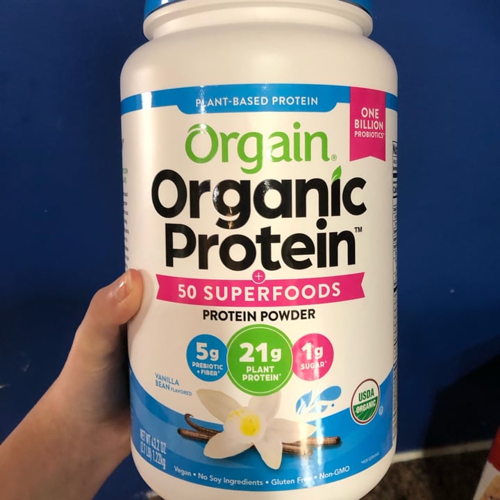 photo of Orgain Orgain super foods and vanilla bean protein powder shared by @srw4 on  13 Nov 2022 - review