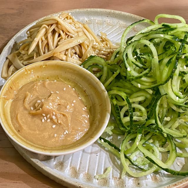 Photo of the dish “Cucumber Noodles Salad with sesame sauce”