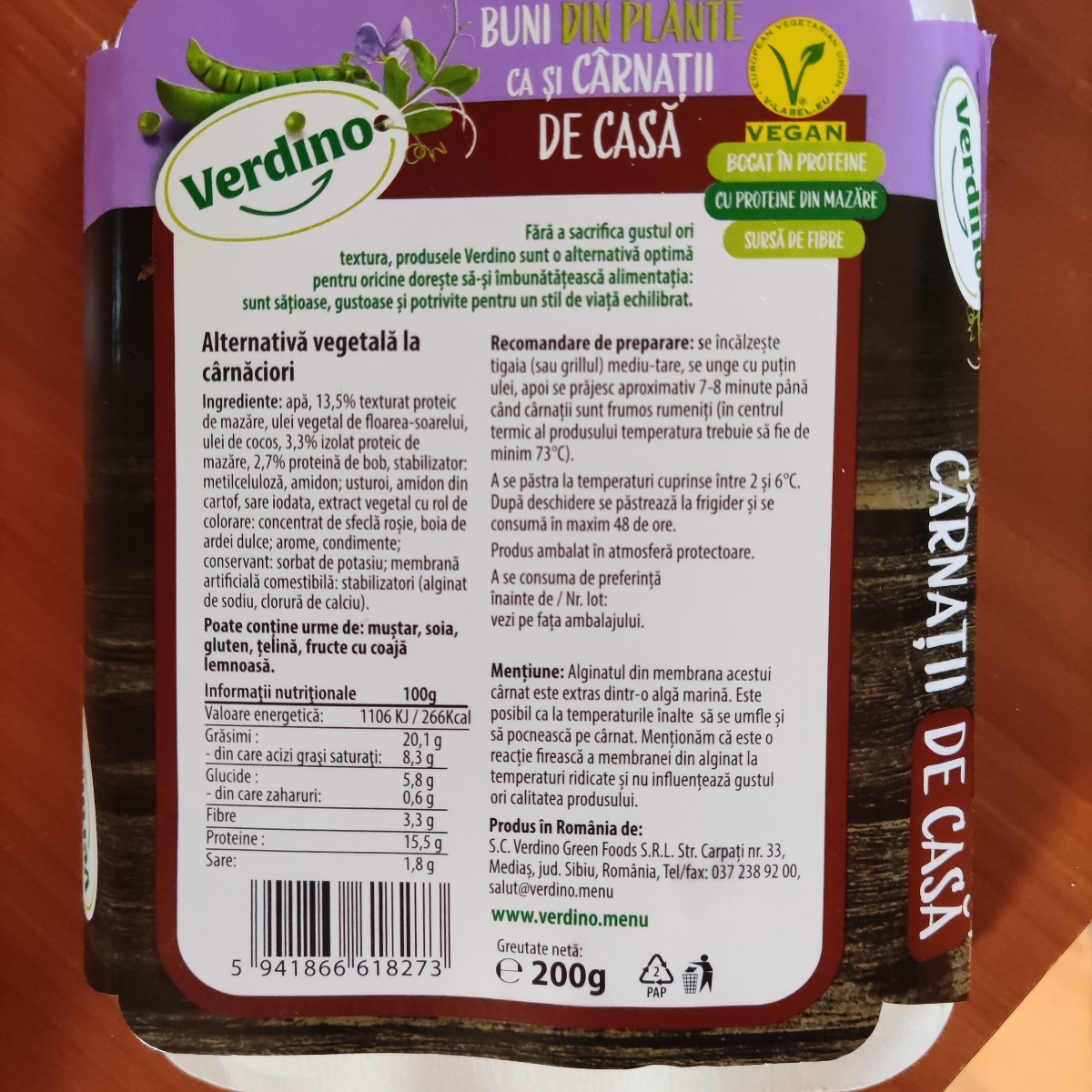 Cârnați de casă from Verdino - Vegan Product Reviews & Ratings | abillion