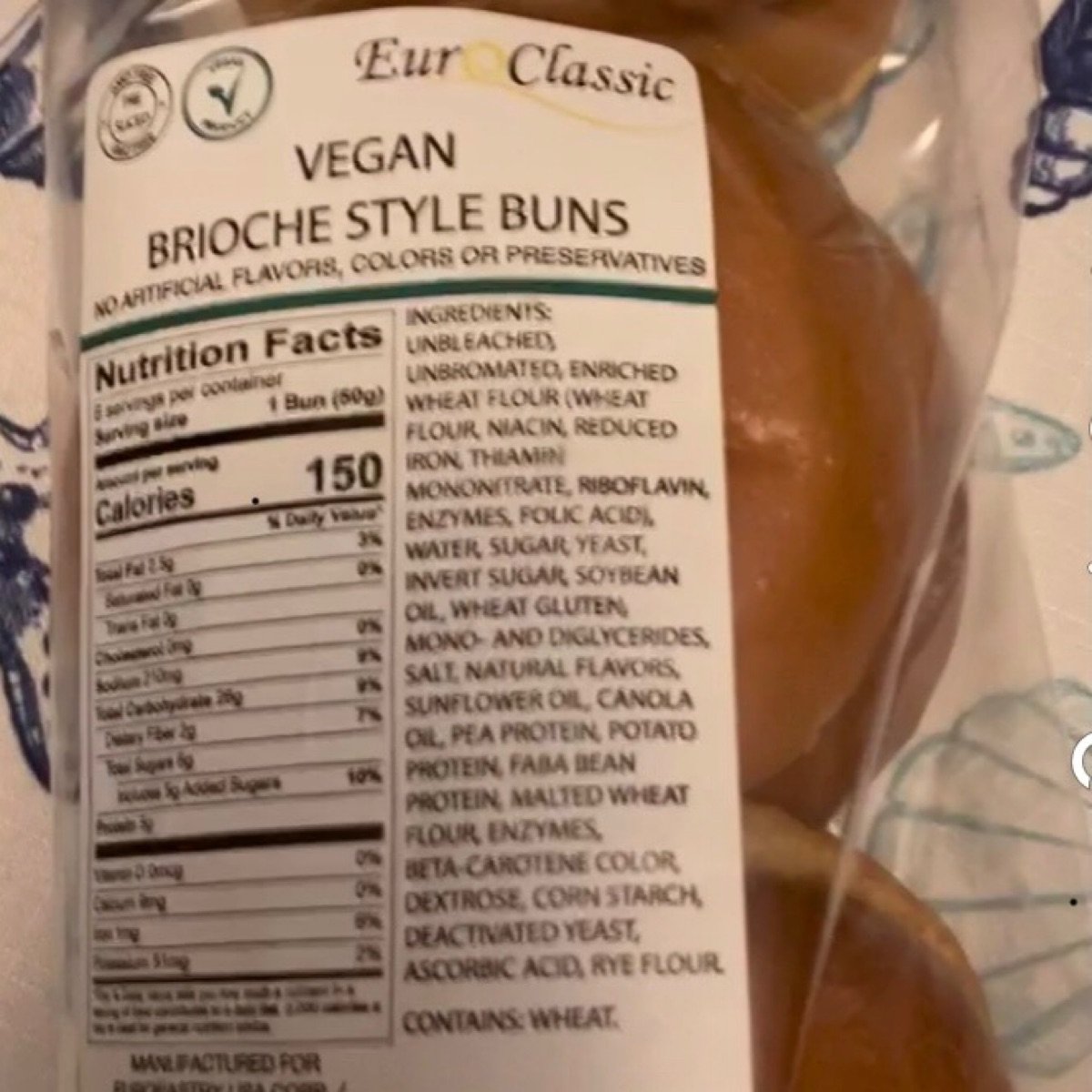 Vegan brioche buns from Euroclassic - Vegan Product Reviews & Ratings ...