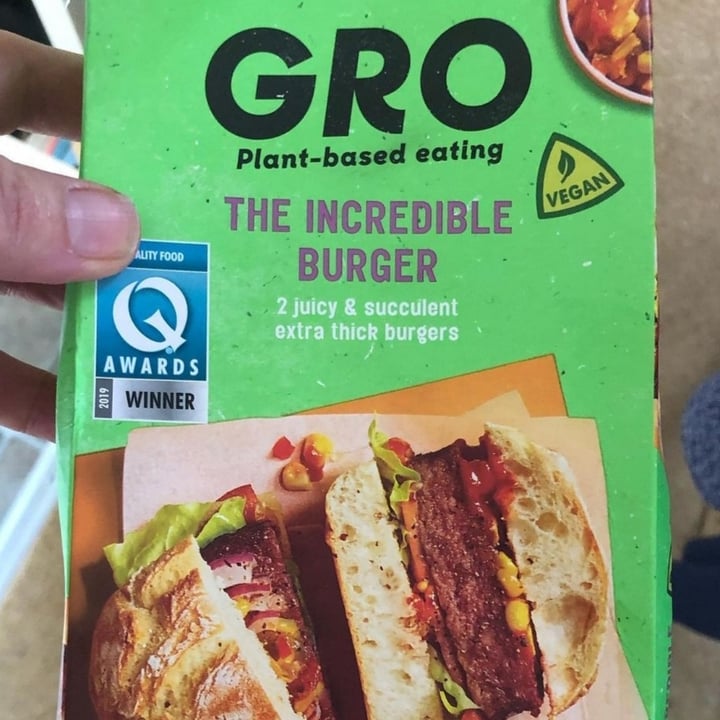 photo of Coop Gro The Incredible Burger shared by @plantifulrachel on  11 Oct 2021 - review