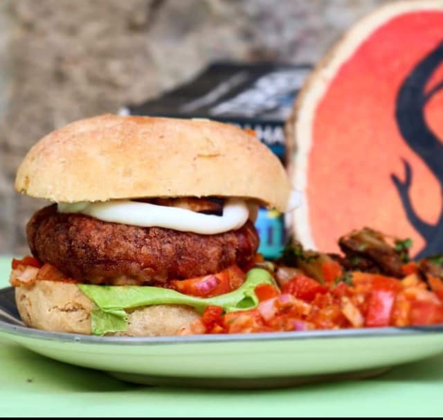 Foto do prato “Game Changer Burger”