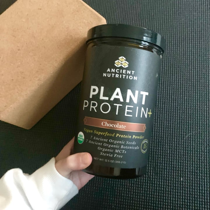 photo of Ancient Nutrition Plant protein+ chocolate shared by @rachaelrosalie on  04 Jan 2022 - review