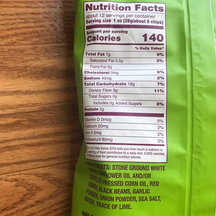photo of Trader Joe's Quinoa and Black Bean Infused Tortilla Chips shared by @megplant on  04 Aug 2020 - review