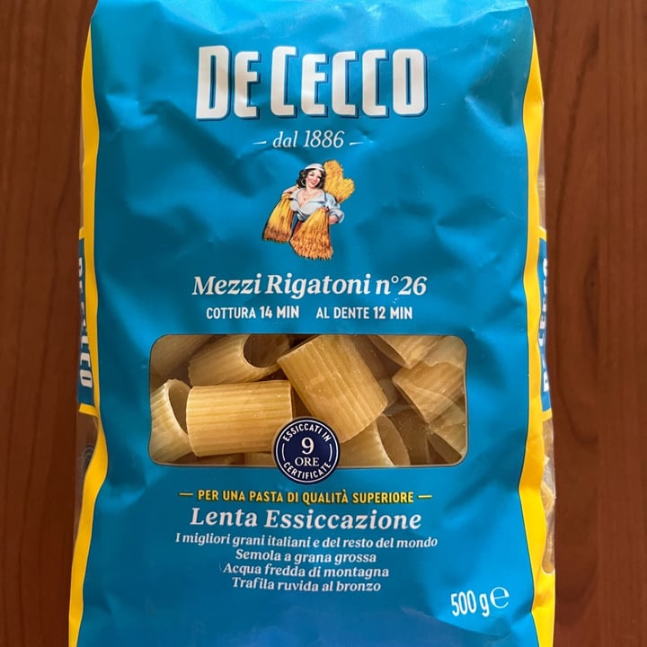 photo of De cecco Mezzi Rigatoni shared by @alyssakim on  28 Aug 2022 - review