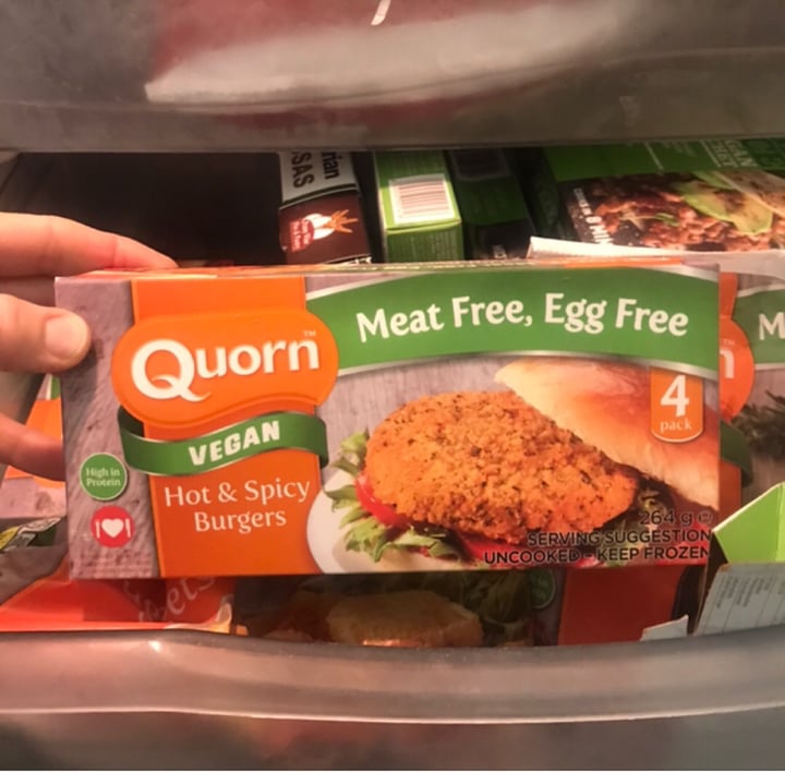 review photo of Quorn Vegan Hot & Spicy Burgers shared by @leezabrent on 14 Jul 2019 - review